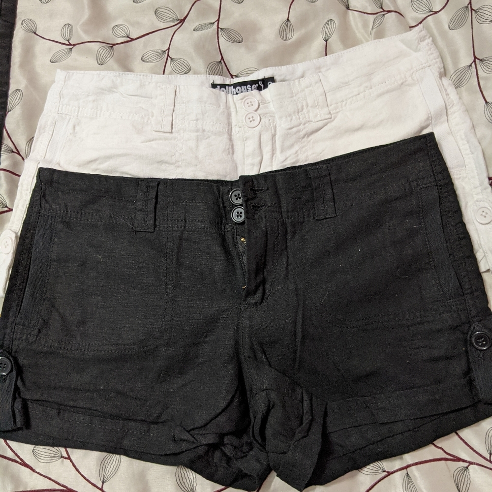 2 pairs linen shorts